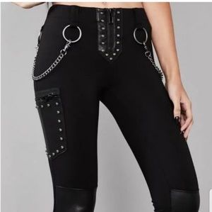 Widow Devious Desire Garter Leggings sz S
